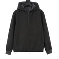 Moncler Women's Men's Black Hooded Zip-Up Jacket
