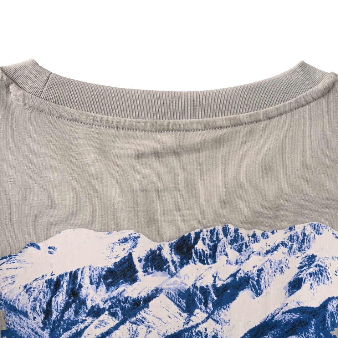 The North Face Grey Rocky Mountains Graphic T-Shirt