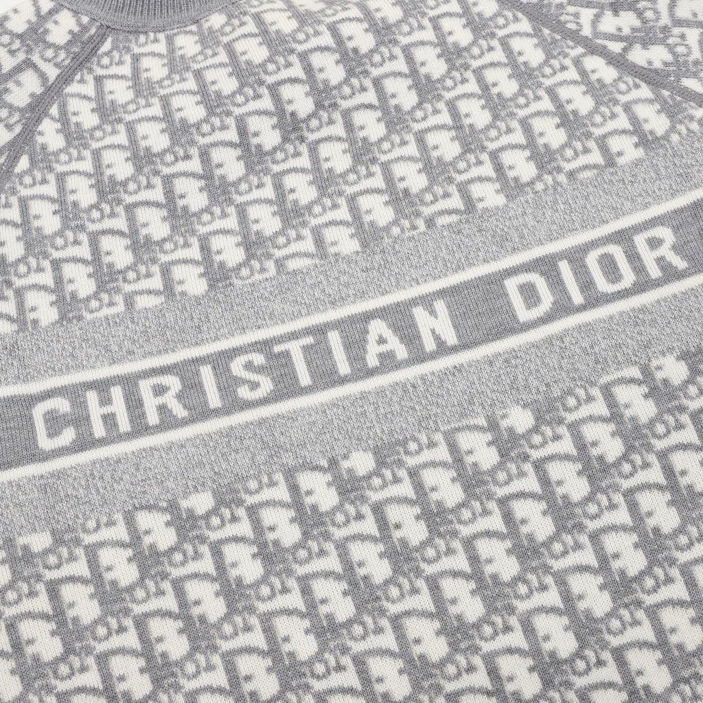 Dior CD Monogram Jacquard Reversible Crewneck Sweater