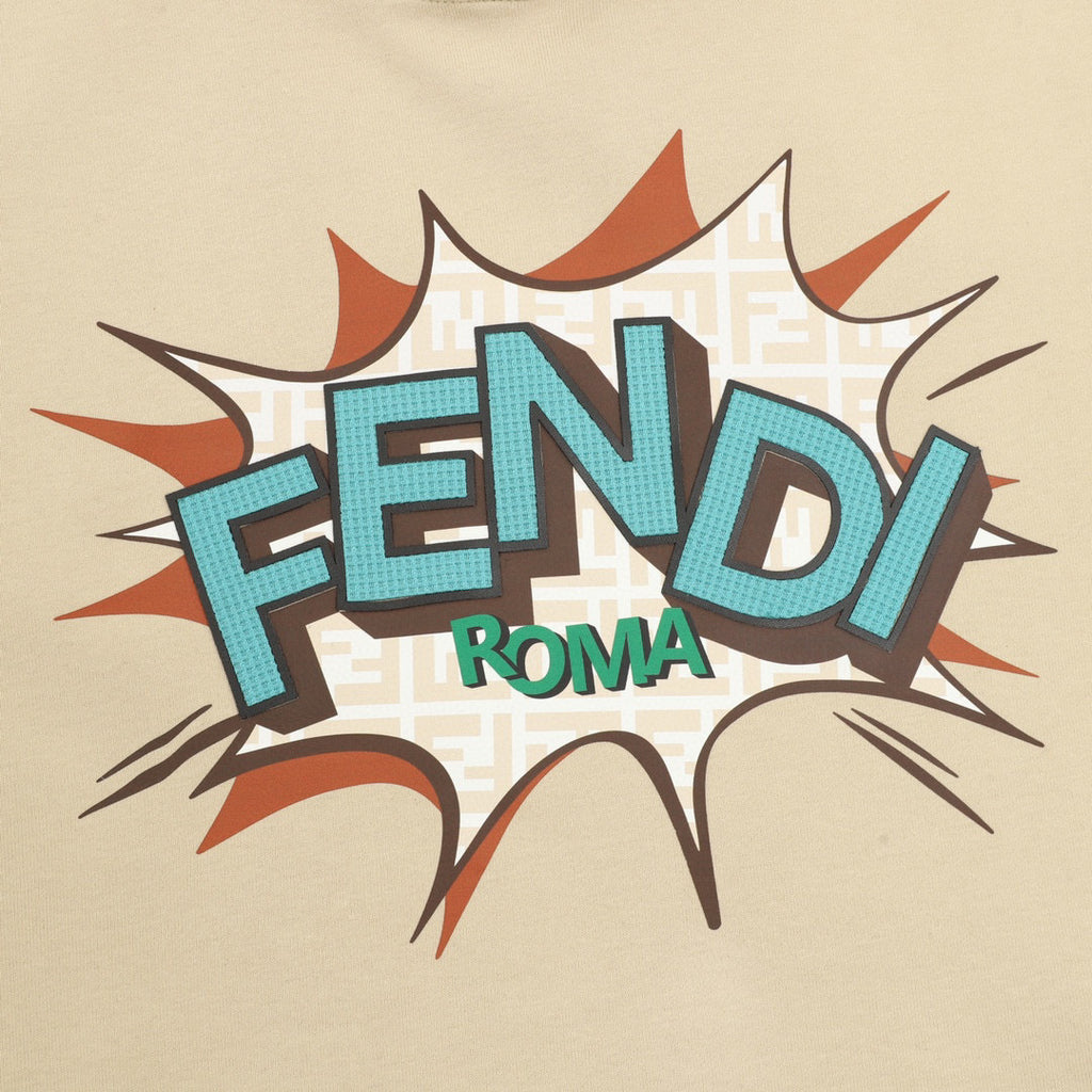 Fendi Roma Pop Art FF Monogram Burst Print Oversized Hoodie