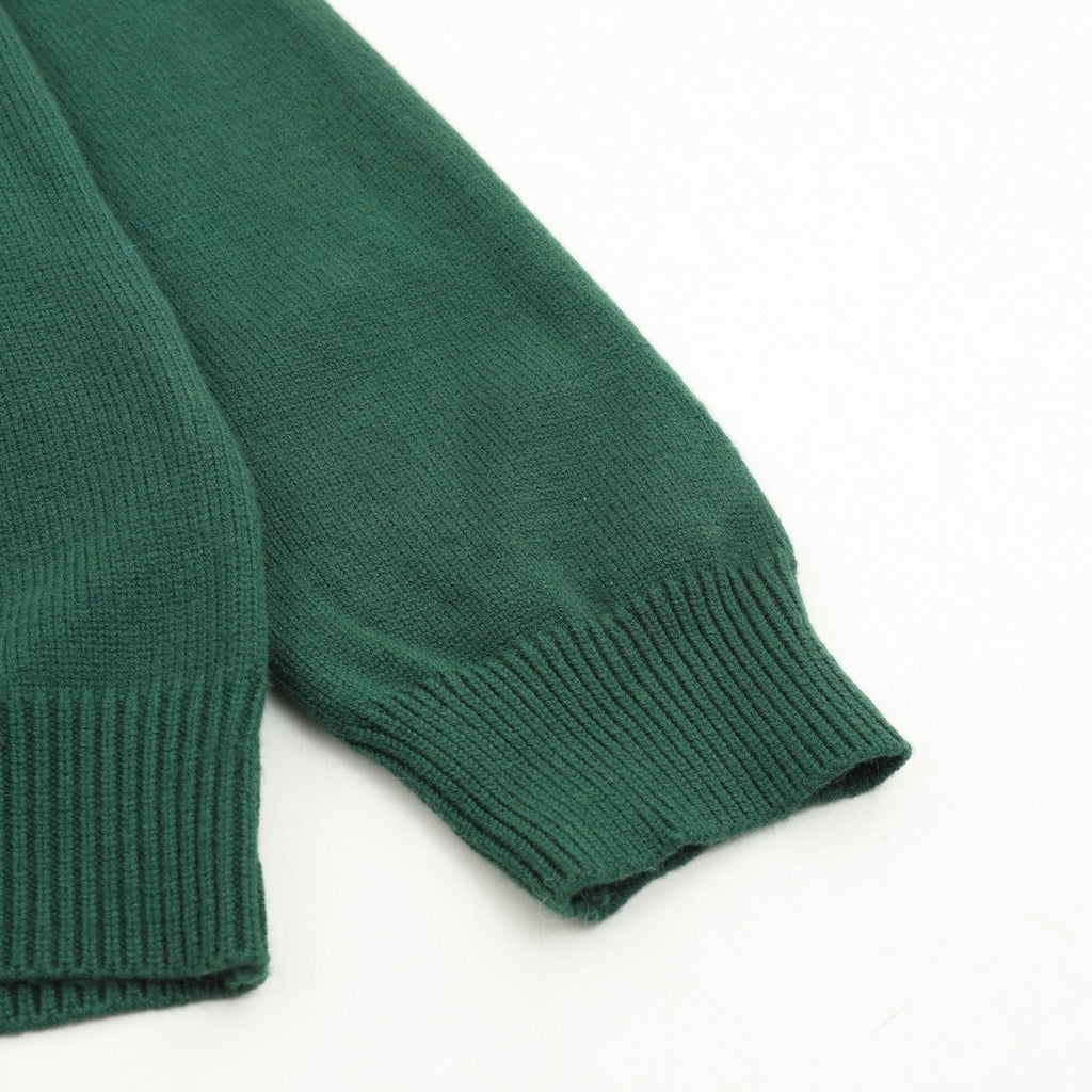 Gucci Women's Men's Green Script Logo Crewneck Knit Sweater