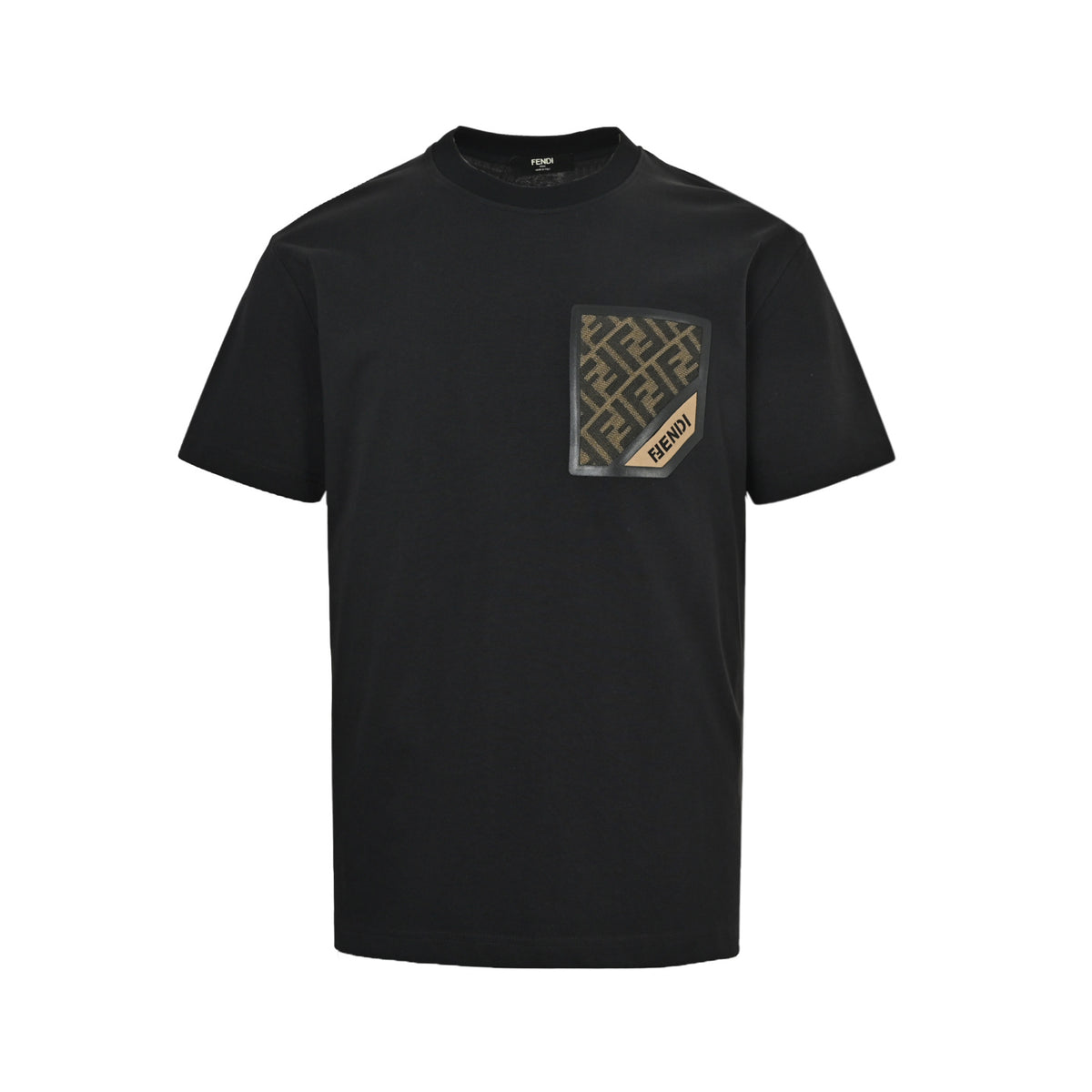Fendi Black FF Patch Short-Sleeve T-Shirt