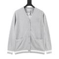 Calvin Klein Women's Men's Grey V-Neck Button-Front Knit Cardigan
