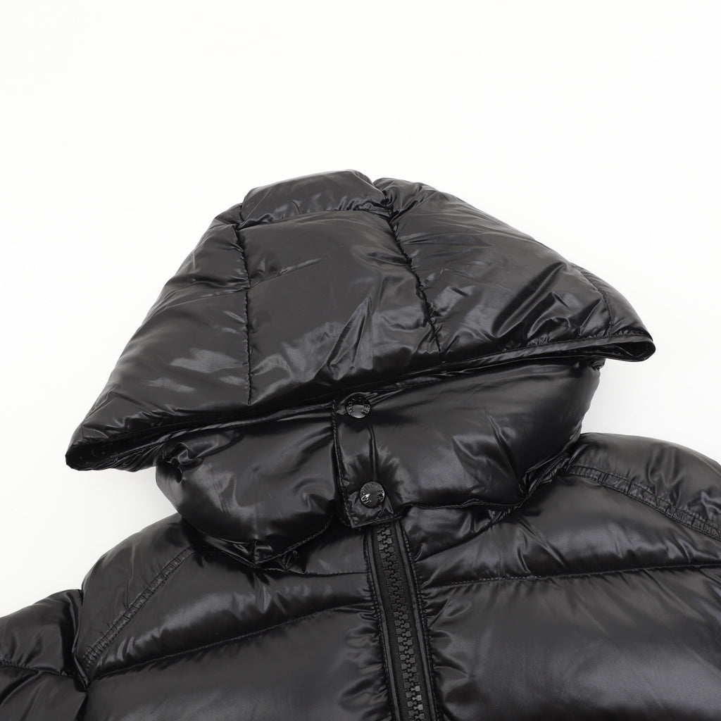 Moncler Women's / Men's Quilted Hooded Down Puffer Jacket in Light Grey