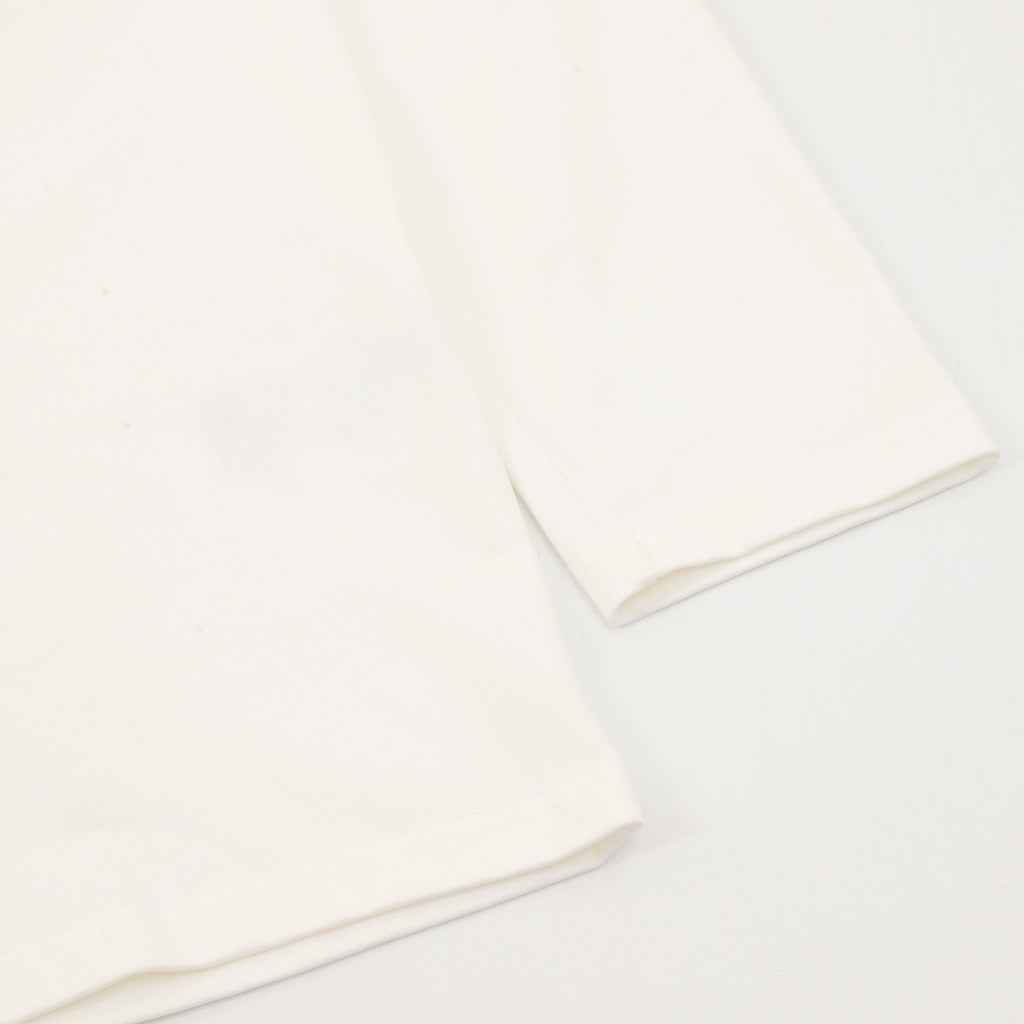 Prada Triangle Logo Zip Chest Pocket Long-Sleeve Top — Ivory