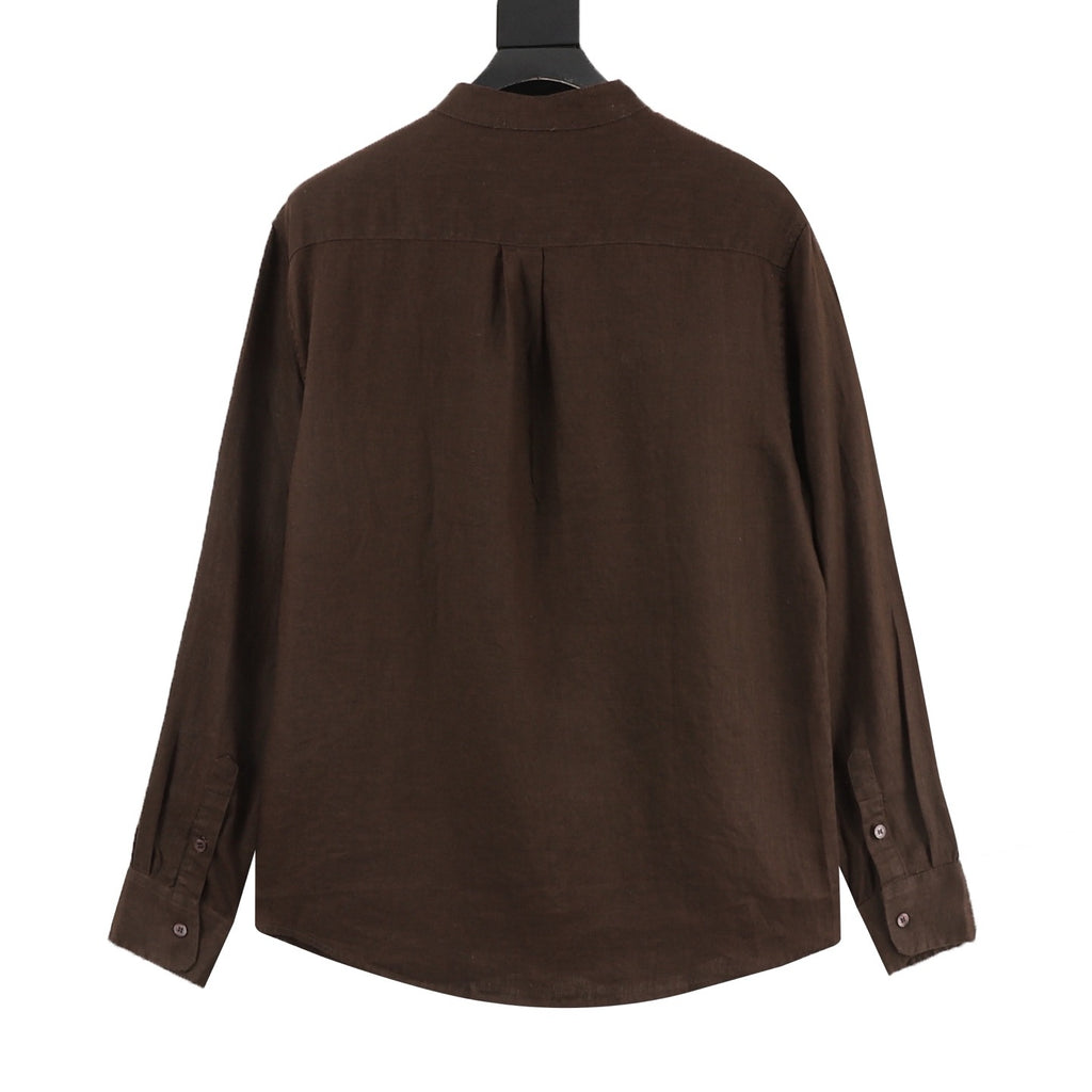 Loro Piana Crew Neck Linen Shirt