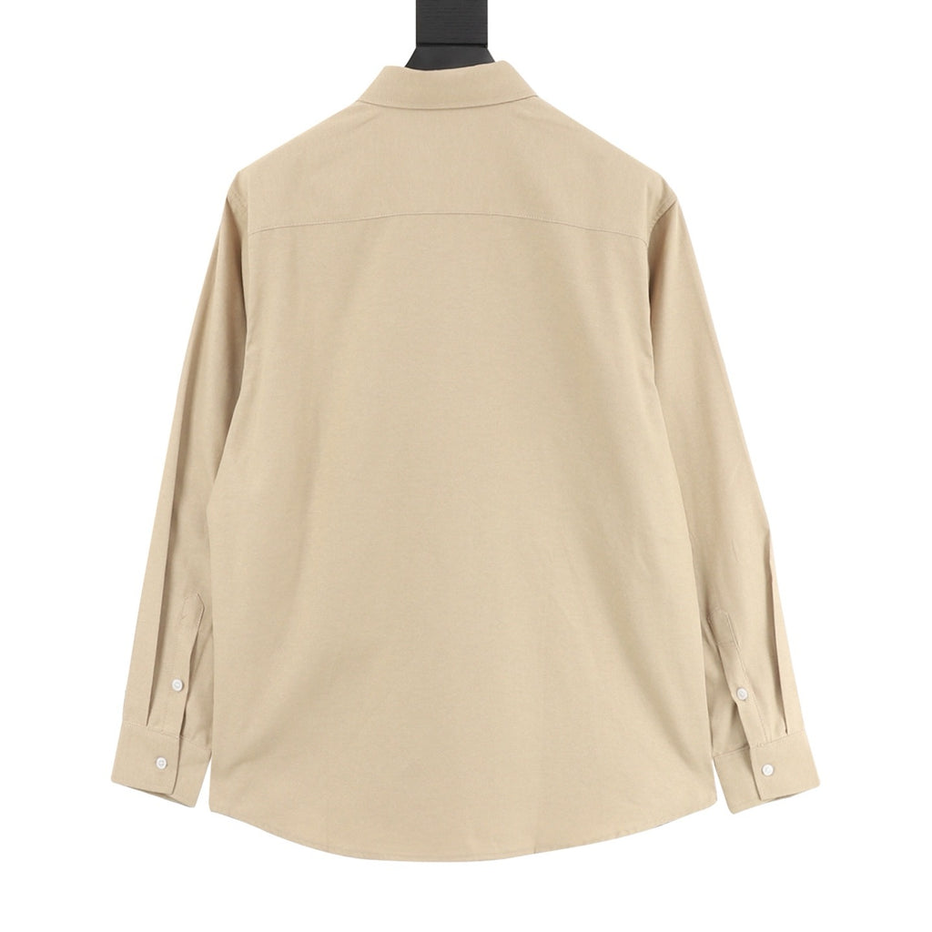 AMI Paris Ami de Cœur Chest Pocket Shirt — Navy Blue | 2026