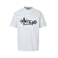 Louis Vuitton Drip-Effect Monogram Print Short-Sleeve T-Shirt in White