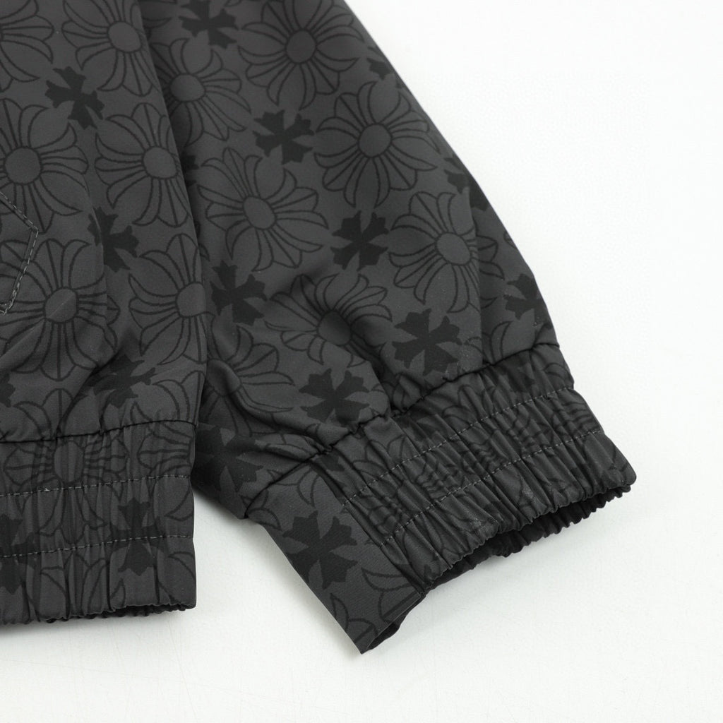CH All-Over Tonal Pattern Trench Coat