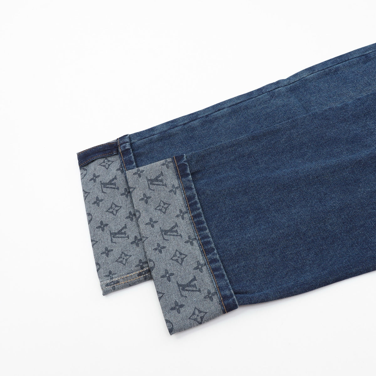 Louis Vuitton Men's Wide-Leg Jeans in Blue