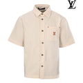 Louis Vuitton Men's Beige Short Sleeve Shirt