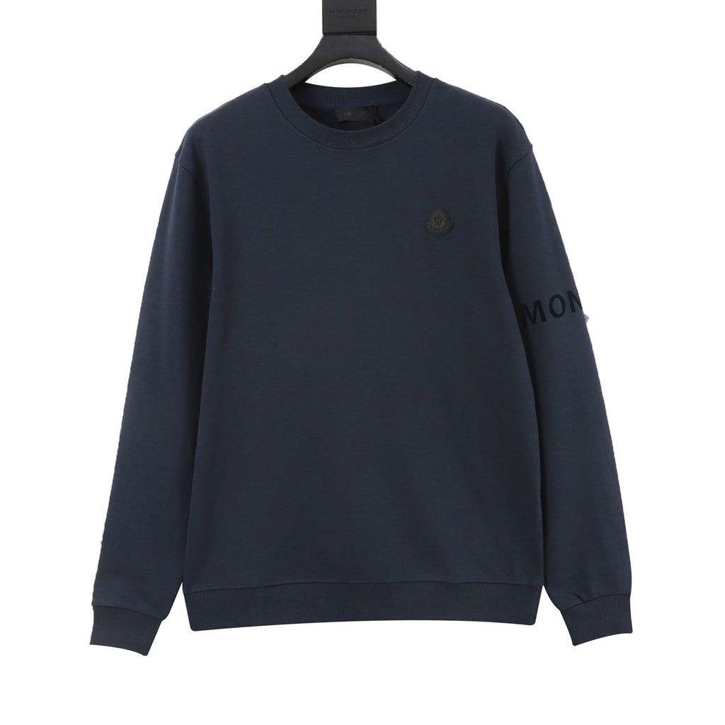 Moncler Women's & Men's Navy Logo Crewneck Sweatshirt