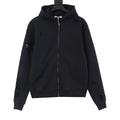 Acne Studios Women's Men's Dark Navy Distressed Zip-Up Hoodie