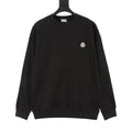 Moncler Women's & Men's Black Mini Chest Patch Logo Crewneck Sweatshirt