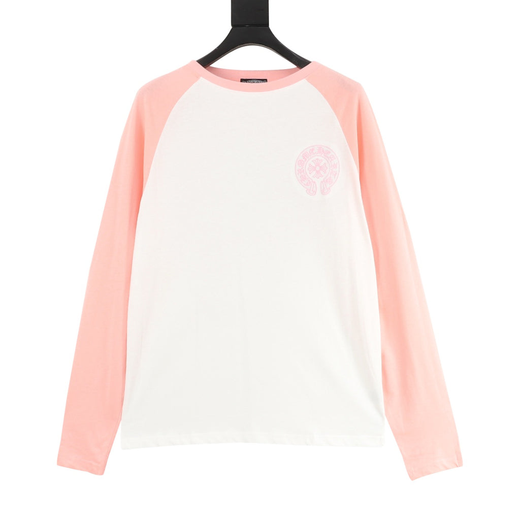 Chrome Hearts 25FW Embroidered Horseshoe Patchwork Long-Sleeve T-Shirt
