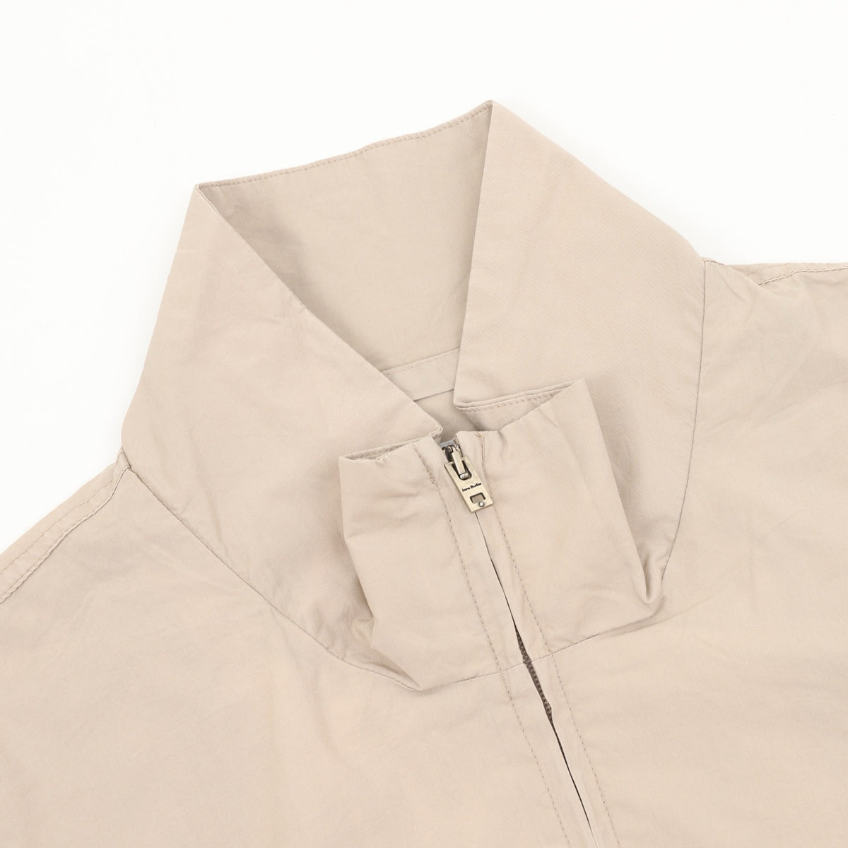 Acne Studios Women's Men's Beige Stand-Collar Zip-Up Jacket