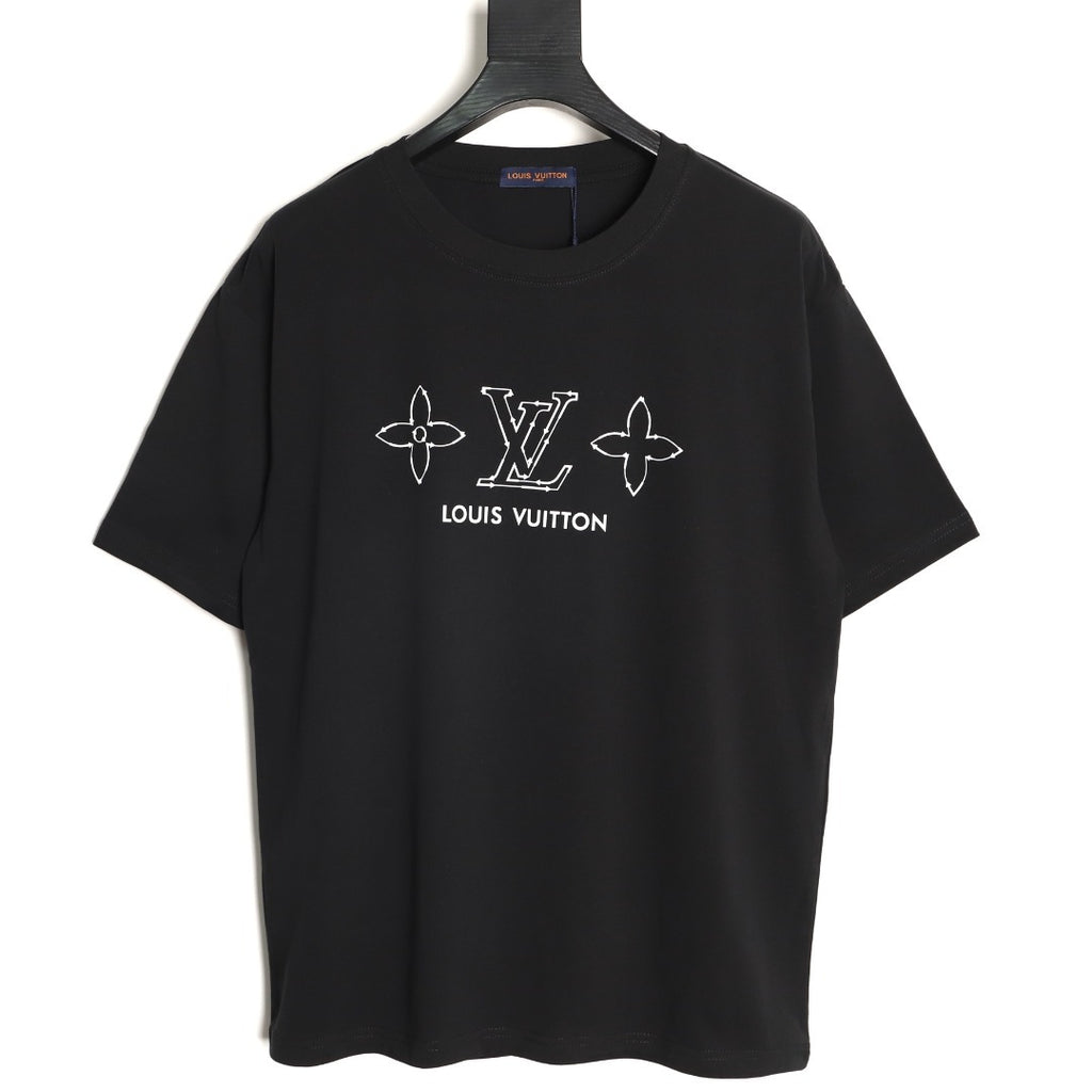Louis Vuitton Women's / Men's Sketch Monogram Print T-Shirt in Black