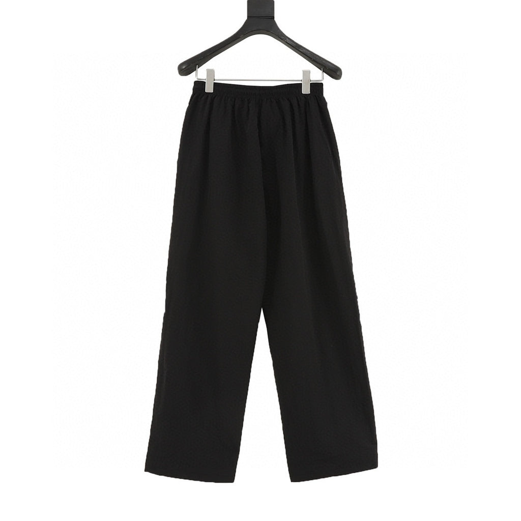 Balenciaga 26SS Arc Emblem Logo Embroidered Wide-Leg Track Pants