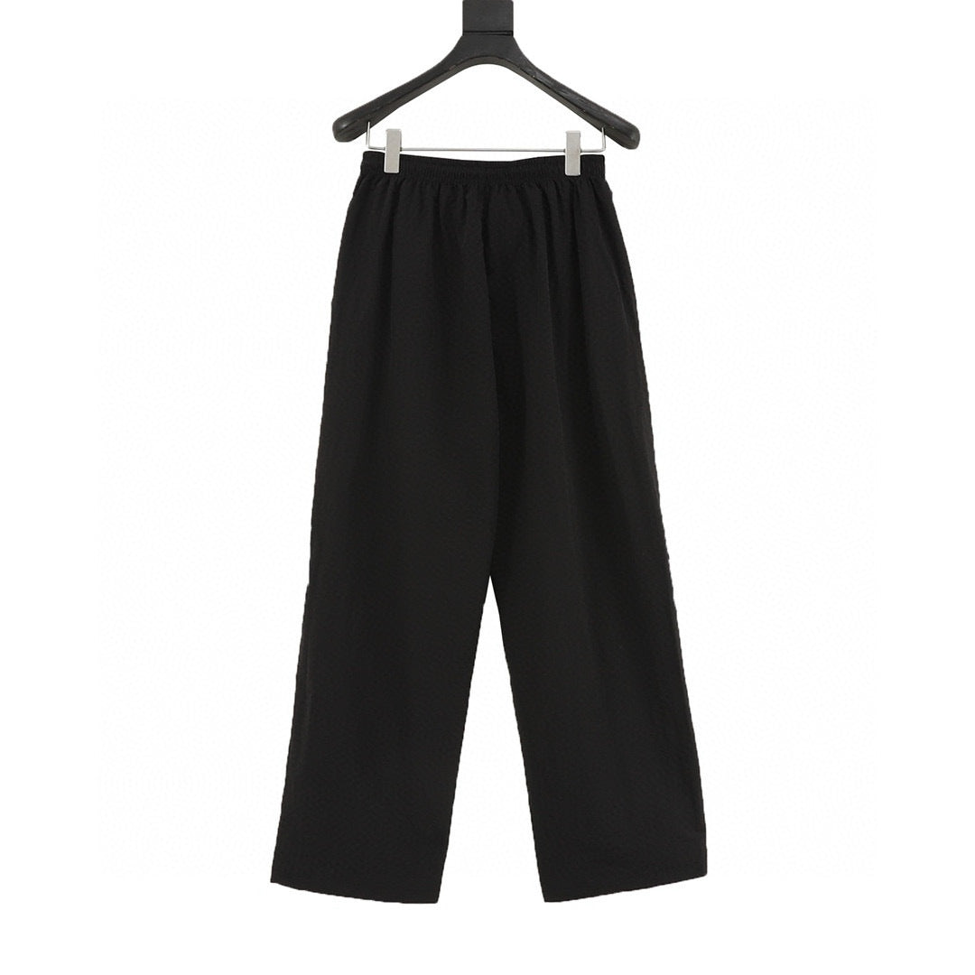Balenciaga 26SS Arc Emblem Logo Embroidered Wide-Leg Track Pants