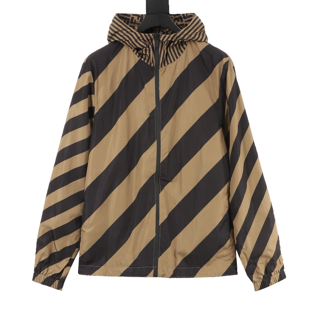 Fendi FF Monogram Reversible Hooded Jacket