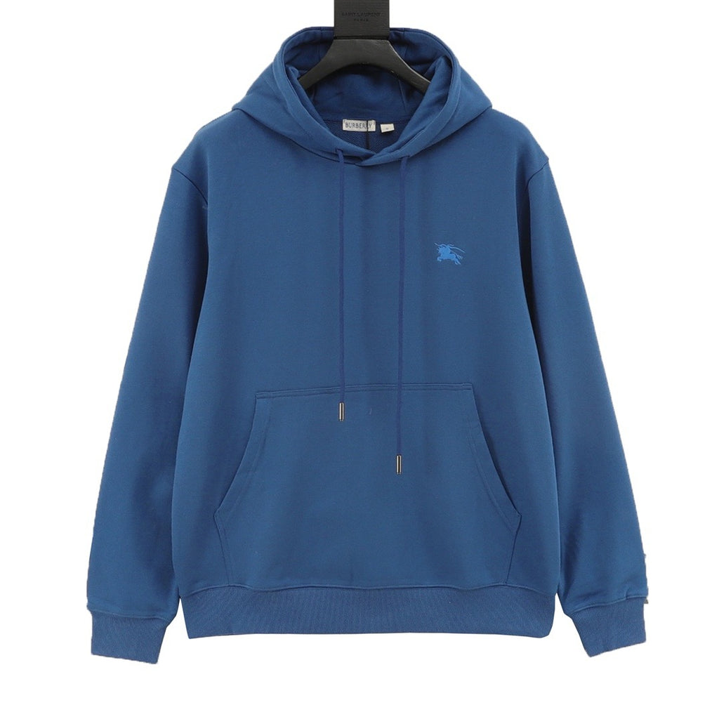 Burberry Women's & Men's Blue Equestrian Knight Logo Hoodie