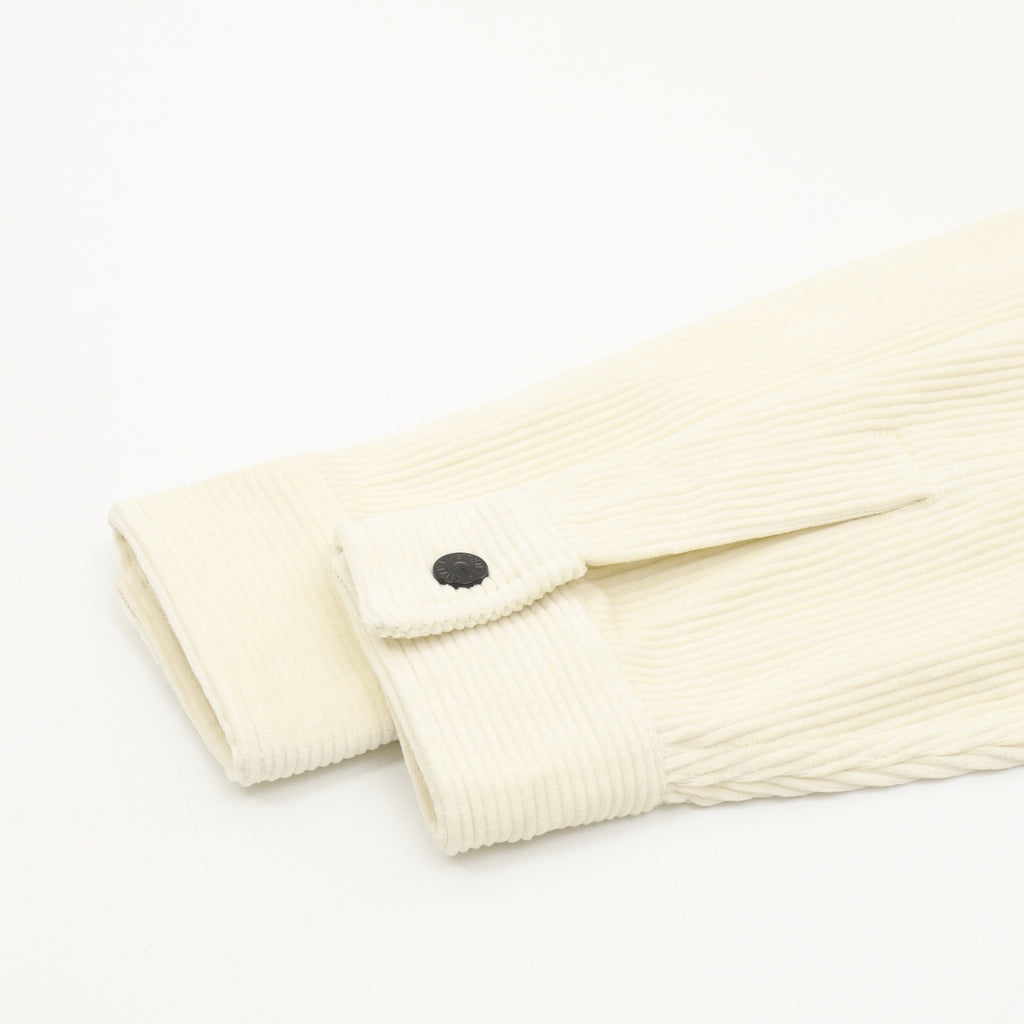 Stone Island Women's & Men's Cream Compass Patch Corduroy Shirt Jacket