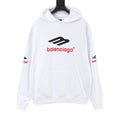 Balenciaga Women's Men's White 3B Sports Icon Hoodie