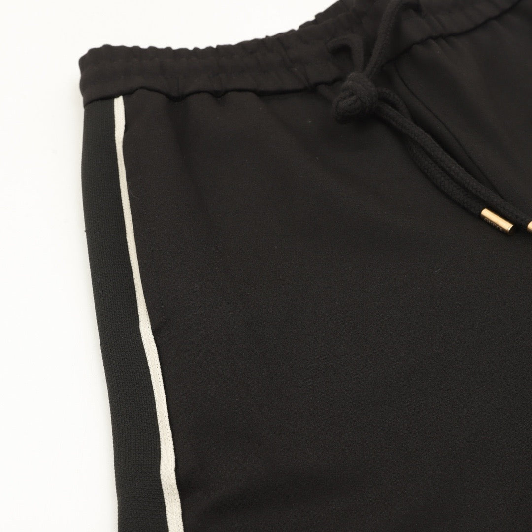 Gucci Women's Men's Black Side-Stripe Logo Jogger Pants