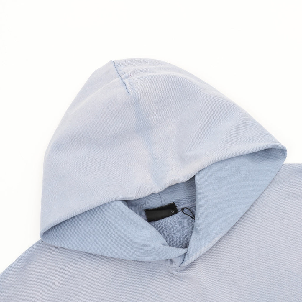 Balenciaga Political Campaign Logo Hoodie — Powder Blue