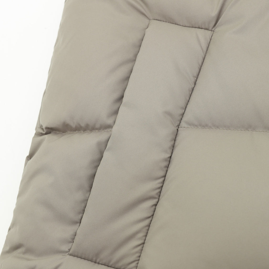 Saint Laurent Women's / Men's Hooded Puffer Vest in Taupe