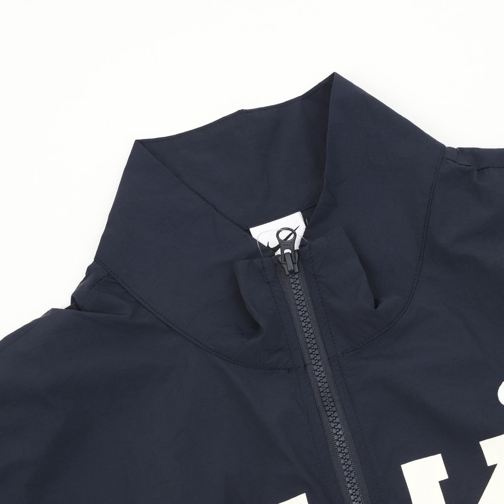 Nike Women's Men's Navy Logo Tape Stand-Collar Windbreaker Jacket