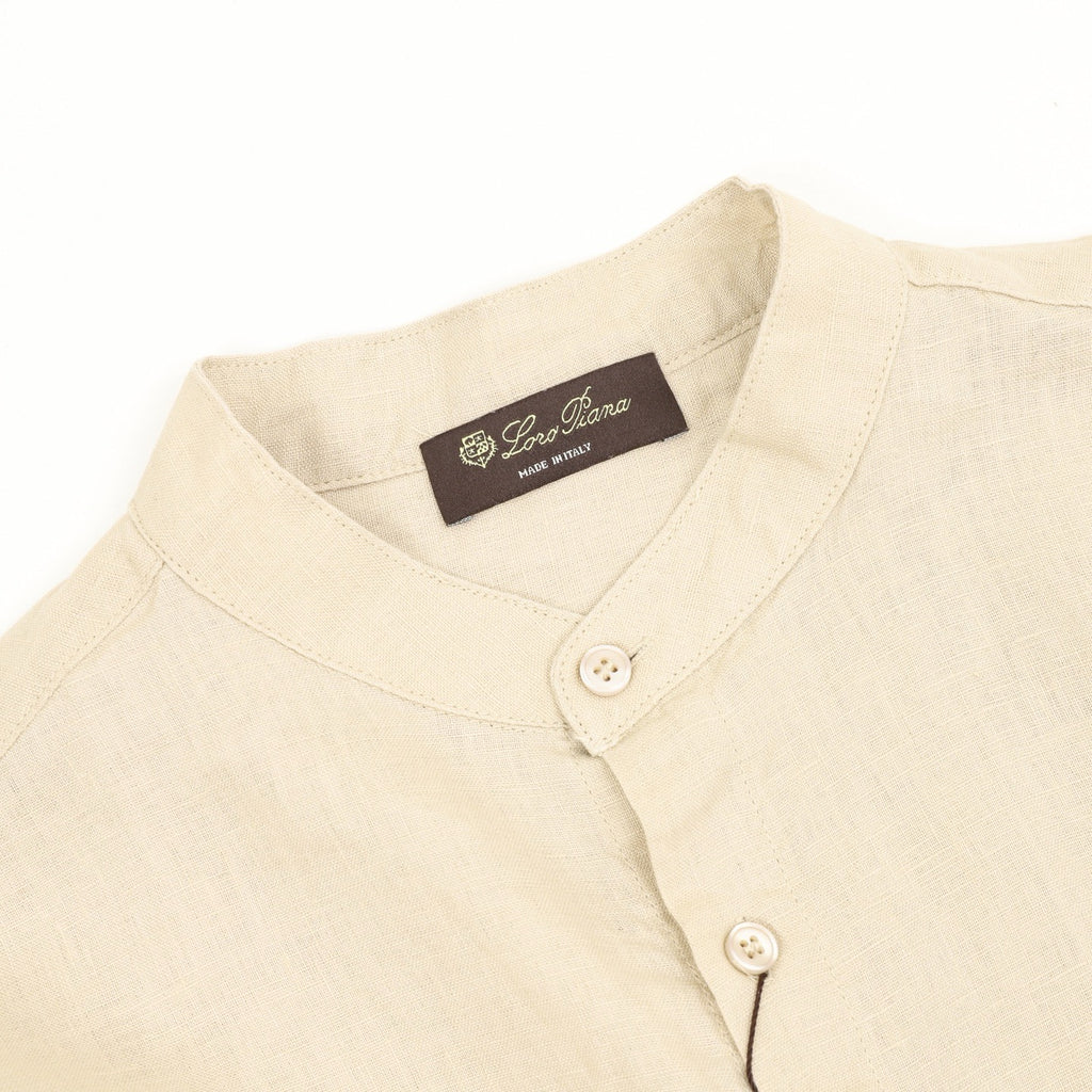 Loro Piana Crew Neck Linen Shirt