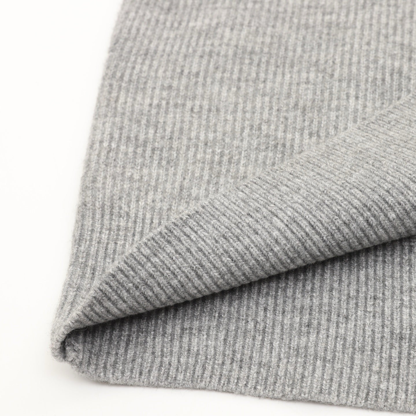 Dior Embroidered Logo Ribbed Wool V-Neck Sweater | Light Grey Relaxed Luxury Knitwear