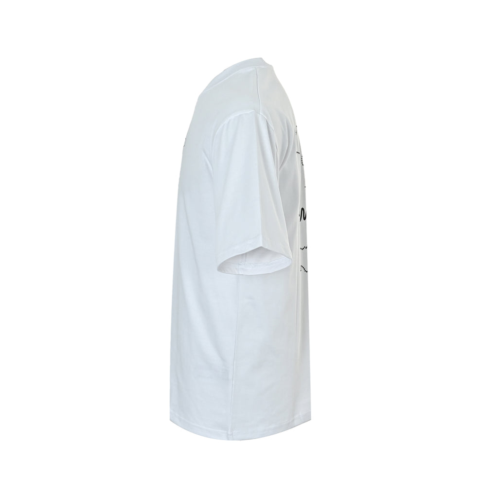 Louis Vuitton Line-Drawing LV Embroidered Short-Sleeve T-Shirt in White