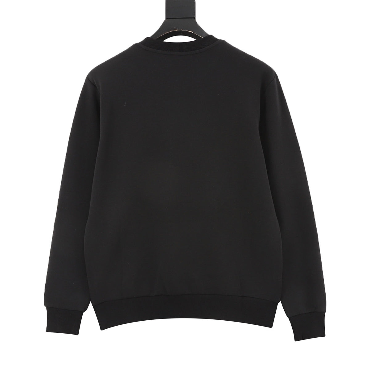 Prada Women's Men's Black Triangle Logo Crewneck Sweatshirt