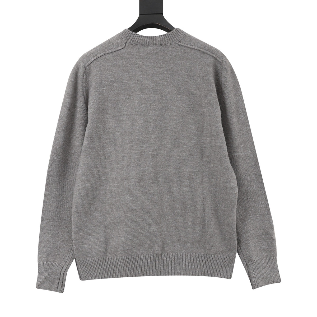 Burberry Women's & Men's Grey Equestrian Knight Patch Crewneck Sweater