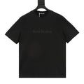 Acne Studios Black Embossed Logo Short-Sleeve T-Shirt
