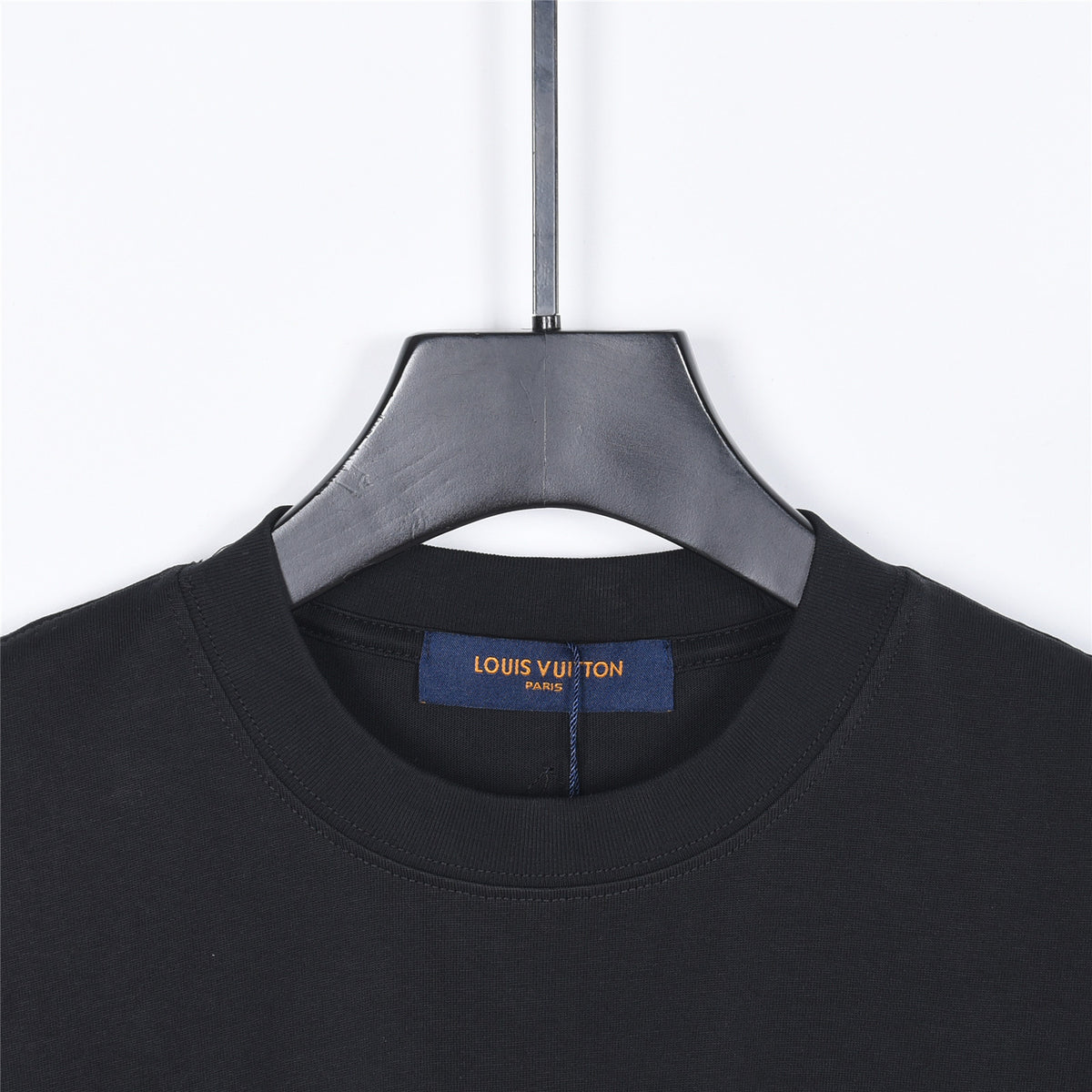 Louis Vuitton Graffiti LV Logo Print Short-Sleeve T-Shirt in Black