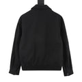 Miu Miu Women's Men's Black Embroidered Logo Bomber Jacket