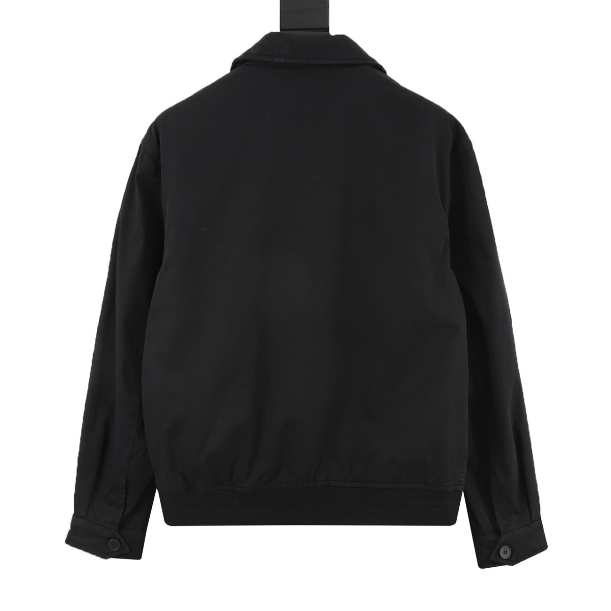 Miu Miu Women's Men's Black Embroidered Logo Bomber Jacket