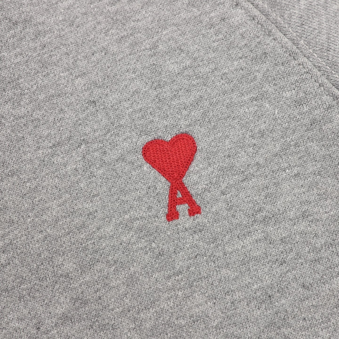 AMI Paris Ami de Cœur Zip-Up Hoodie — Black, Heart Logo