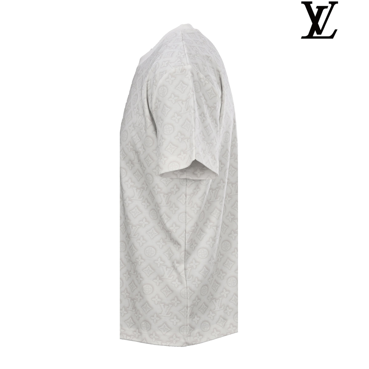 Louis Vuitton Men's White Full Monogram Short Sleeve T-Shirt