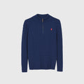 Polo Ralph Lauren Women's & Men's Royal Blue Cable-Knit Half-Zip Sweater