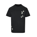 Louis Vuitton Distressed-Effect LV Floral Short-Sleeve T-Shirt in Black