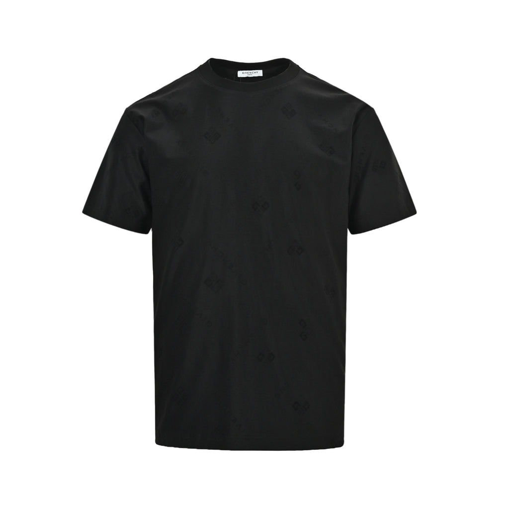 Givenchy Subtle All-Over Logo Short-Sleeve T-Shirt in Black