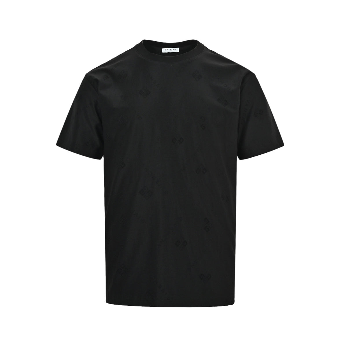 Givenchy Subtle All-Over Logo Short-Sleeve T-Shirt in Black