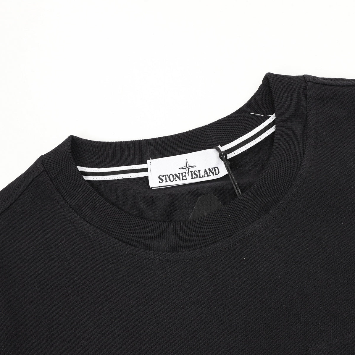 Stone Island Pocket Star Embroidered Short-Sleeve T-Shirt in Black