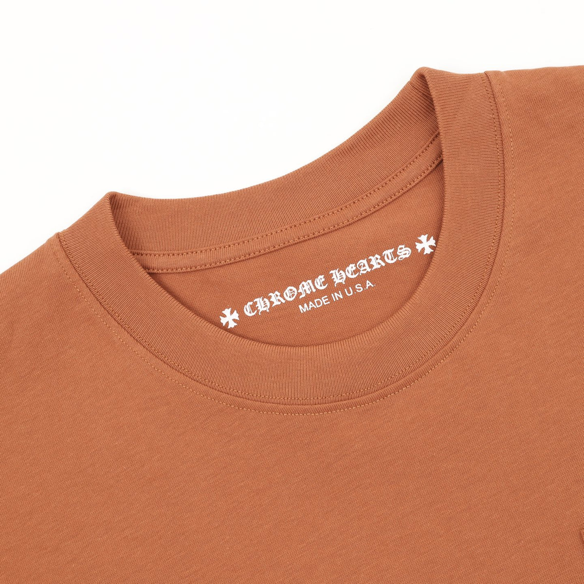 Chrome Hearts Men's Brown Pink Monster Graphic Pocket T-Shirt
