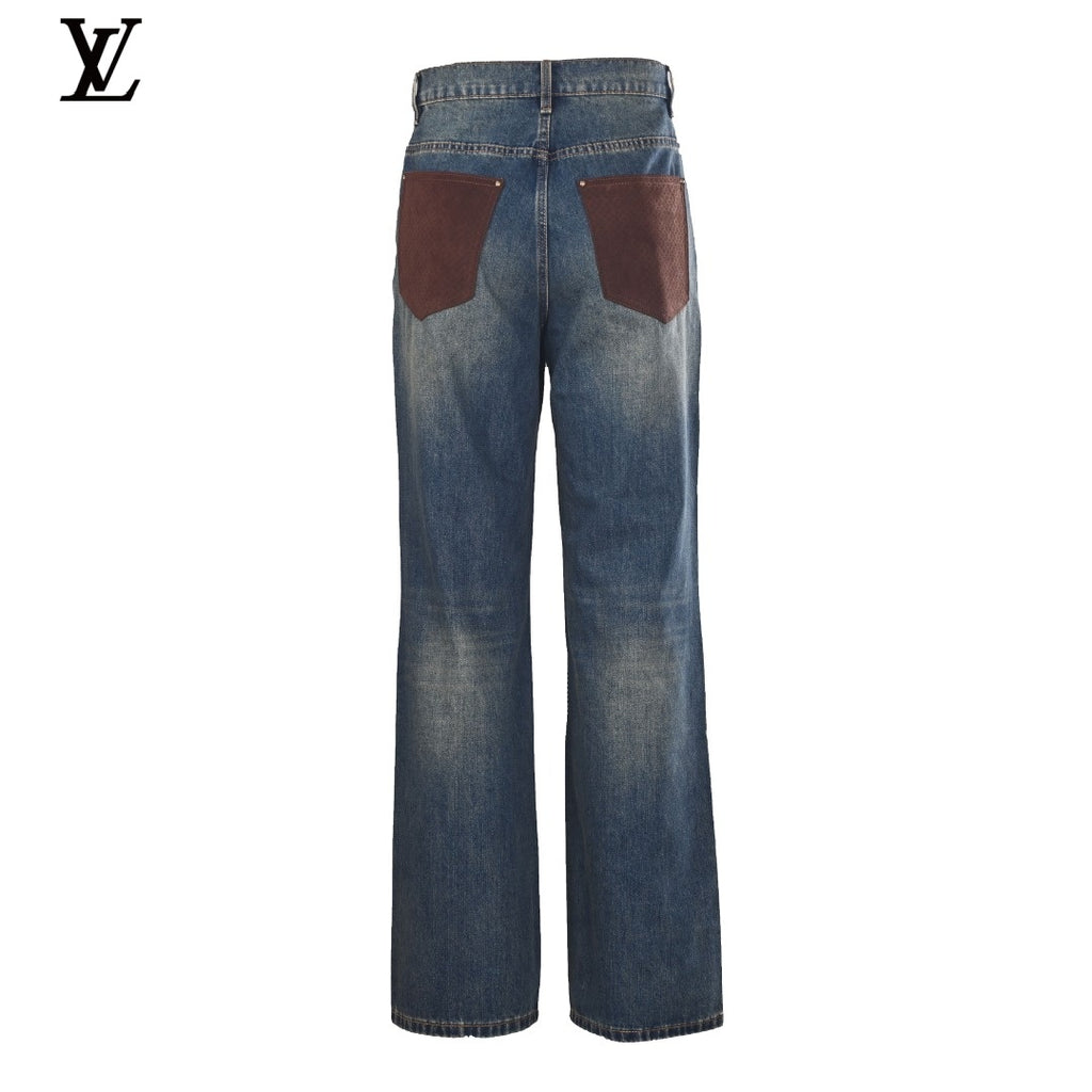 Louis Vuitton Washed Flare Jeans – Wide-Leg Denim