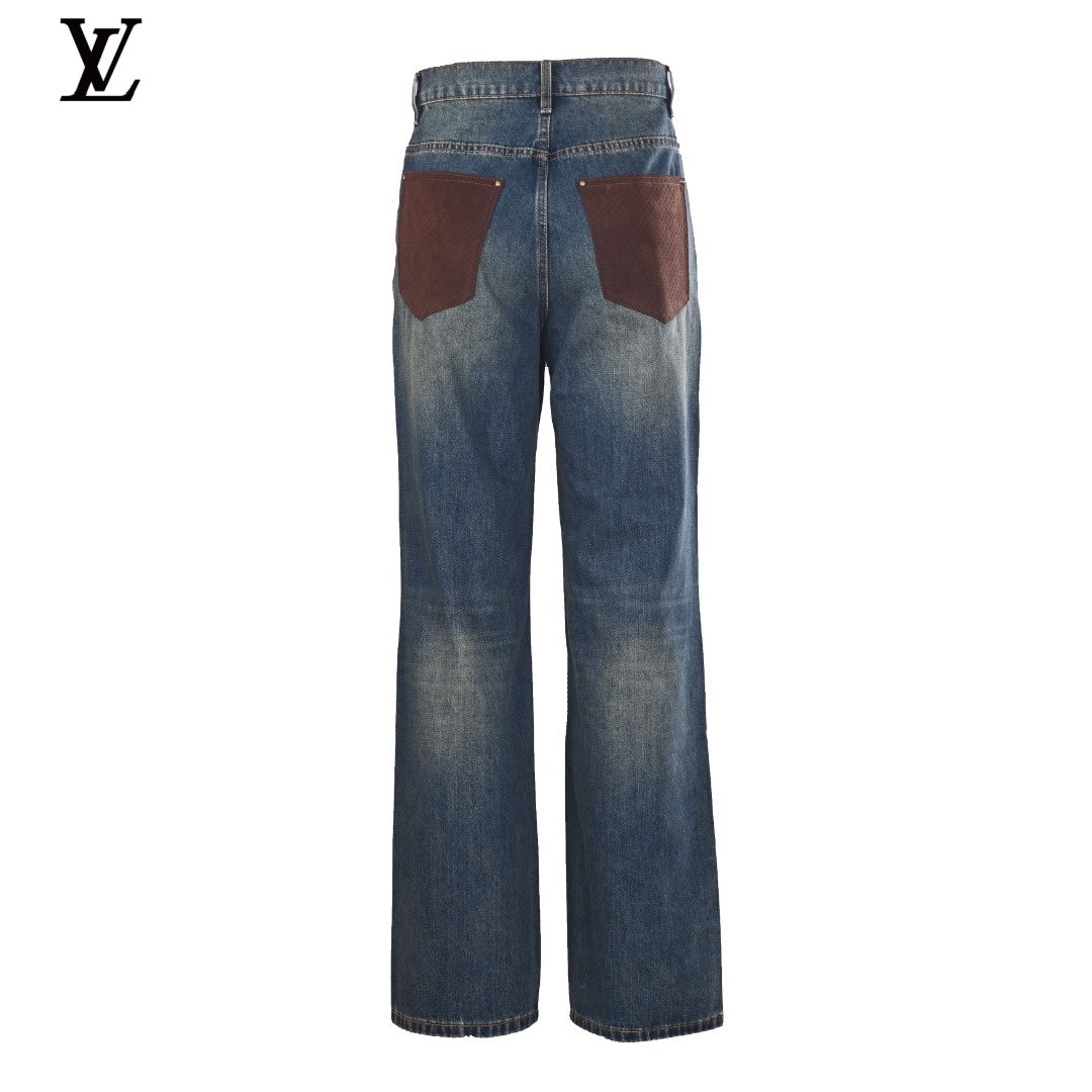 Louis Vuitton Washed Flare Jeans – Wide-Leg Denim